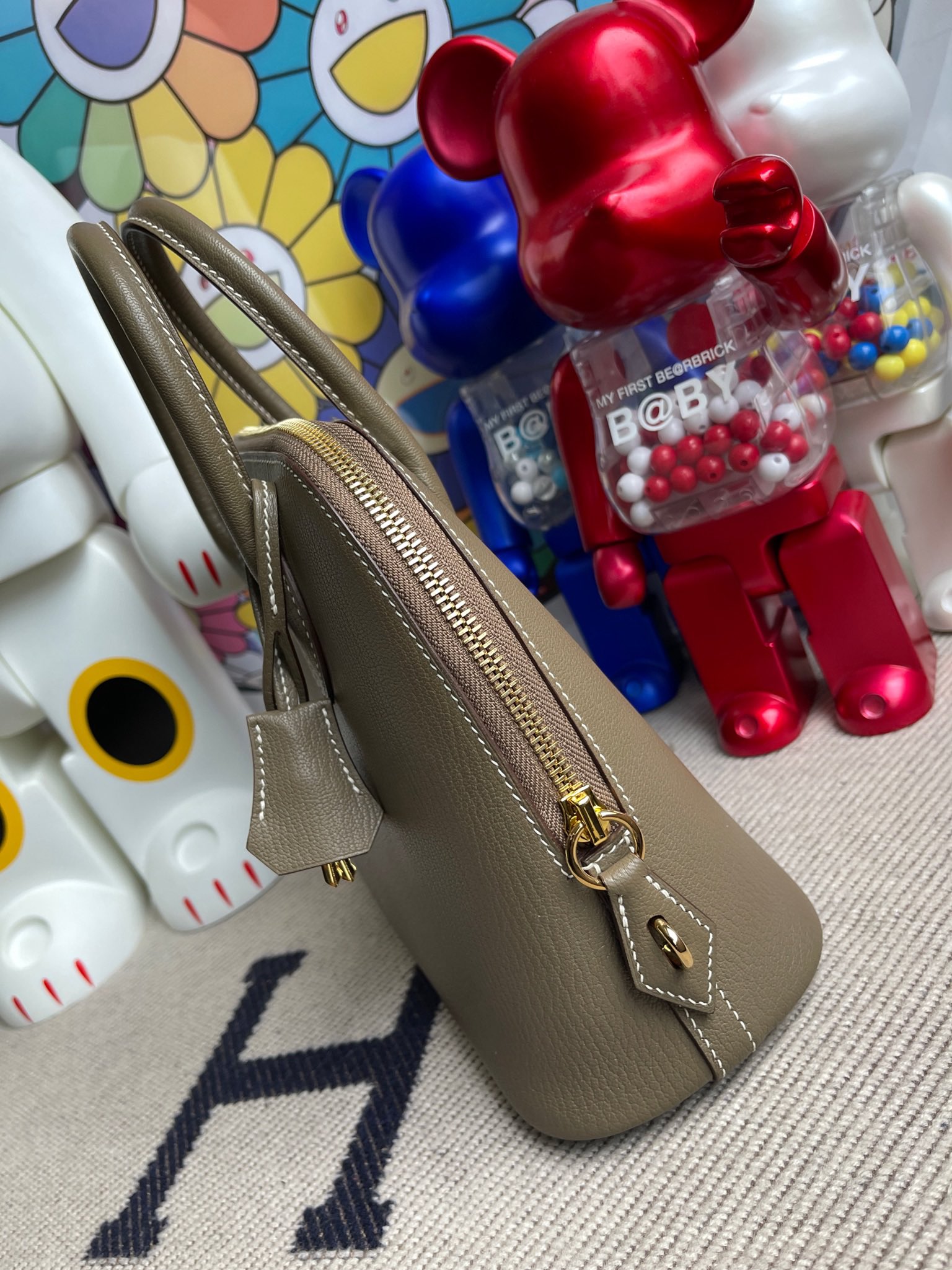 에르메스 볼리드25 에토프 금장 염소가죽